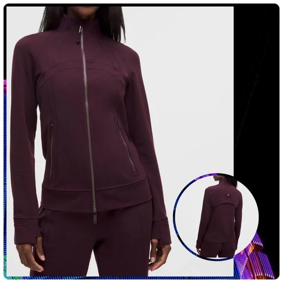 Lululemon Define Track Jacket Luon black plumb size 4 NWT - Picture 2 of 7